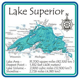 Lake Superior Depth Chart In Feet
