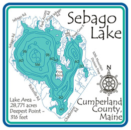 Sebago Lake Chart