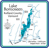 Lake Bomoseen Depth Chart